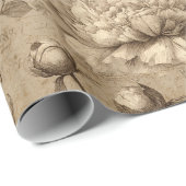 Vintage Botanical Floral Pattern (2) ラッピングペーパー (ロールコーナー)