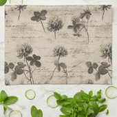 Vintage Botanical Floral Pattern (3) キッチンタオル (折り畳み)