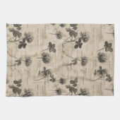 Vintage Botanical Floral Pattern (3) キッチンタオル (横)