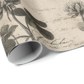Vintage Botanical Floral Pattern (3) ラッピングペーパー (ロールコーナー)