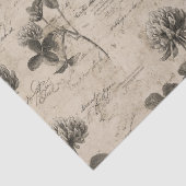 Vintage Botanical Floral Pattern (3) 薄葉紙 (詳細)