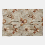 Vintage Botanical Floral Pattern (4) キッチンタオル (横)