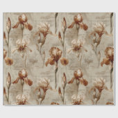 Vintage Botanical Floral Pattern (4) ラッピングペーパー (フラット)
