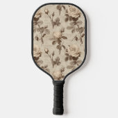 Vintage Botanical Floral Pattern (5) ピックルボールラケット (裏面)