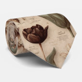 Vintage Botanical Floral Pattern (6) ネクタイ (ロール)