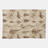 Vintage Botanical Floral Pattern (7) キッチンタオル (横)