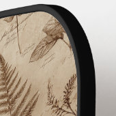 Vintage Botanical Floral Pattern (7) ピックルボールラケット (左詳細)