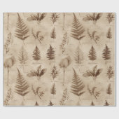 Vintage Botanical Floral Pattern (7) ラッピングペーパー (フラット)