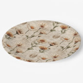 Vintage Botanical Floral Pattern (8) ペーパープレート (アングル)