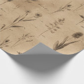 Vintage Botanical Floral Pattern (9) ラッピングペーパー (角)