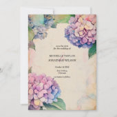 Vintage Botanical Floral Save the Date 招待状 (正面)