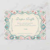 Vintage Botanical Garden Diapper Raffle エンクロージャーカード (正面)