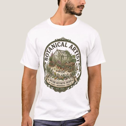 Vintage Botanical Garden Shirt Tシャツ (正面)