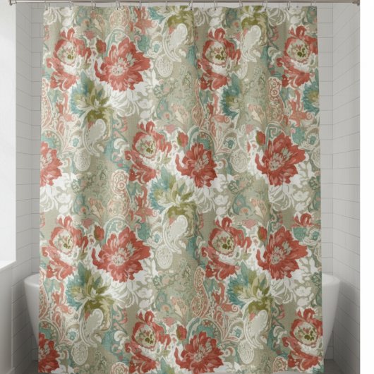 Vintage Botanical Garden Shower Curtain シャワーカーテン