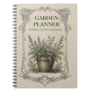 Vintage Botanical Gardening Planner, Plant Care & ノートブック