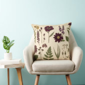 Vintage Botanical Gothic Library Cushion Pillow クッション (椅子)