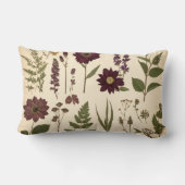 Vintage Botanical Gothic Library Cushion Pillow ランバークッション (裏面)