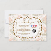 Vintage Botanical Hair Stylist サンキューカード (正面)