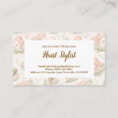 Vintage Botanical Hair Stylist 名刺 (裏面)