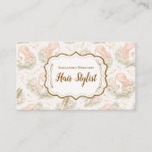 Vintage Botanical Hair Stylist 名刺 (正面)