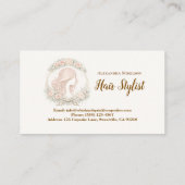 Vintage Botanical Hair Stylist 名刺 (裏面)