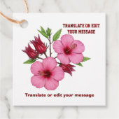 Vintage Botanical Hibiscus Flower edit フェイバータグ (正面)