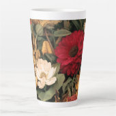 Vintage Botanical Illustration カフェラテマグ (正面)