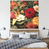 Vintage Botanical Illustration キャンバスプリント (インサイチュ (寝室))