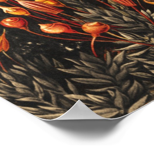 Vintage Botanical Illustration ポスター (角)