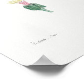 Vintage Botanical Illustration ポスター (角)