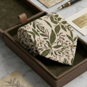 Vintage Botanical Leaf  ネクタイ