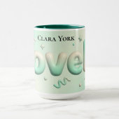 Vintage Botanical Lovely Personalized Keepsake マグカップ (中央)