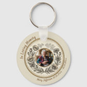 Vintage Botanical Memorial Celebration of Life キーホルダー (正面)