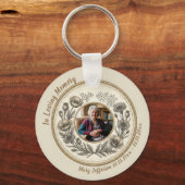 Vintage Botanical Memorial Celebration of Life キーホルダー (正面)