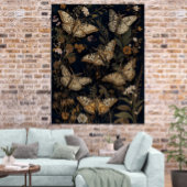 Vintage Botanical Moths & Flowers  ポスター