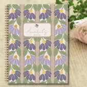 Vintage Botanical Notebook with Personalization ノートブック