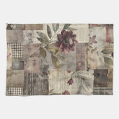 Vintage Botanical Patchwork Rustic (1) キッチンタオル (横)