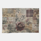 Vintage Botanical Patchwork Rustic (2) キッチンタオル (横)