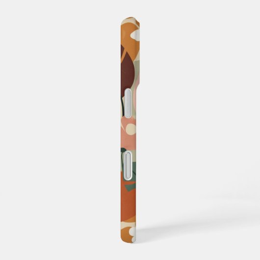 Vintage Botanical Pattern iPhone 16ケース (右側面)