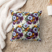 Vintage Botanical Romantic Chic Floral Stylish クッション (ブランケット)