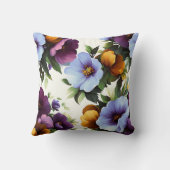 Vintage Botanical Romantic Chic Floral Stylish クッション (裏面)