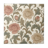Vintage Botanical Rose タイル (正面)