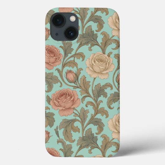 Vintage Botanical Rose Case-Mate iPhoneケース (裏面)