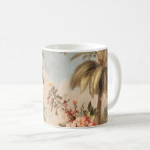 Vintage Botanical Scene with Palms コーヒーマグカップ (正面右)