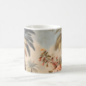 Vintage Botanical Scene with Palms コーヒーマグカップ (中央)