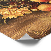 Vintage Botanical Scene with Palms ポスター (角)