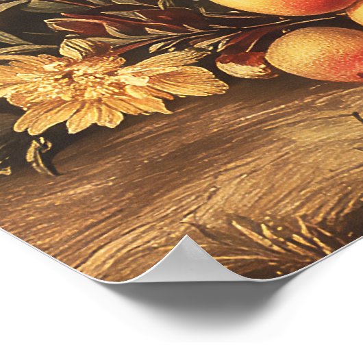 Vintage Botanical Scene with Palms ポスター (角)