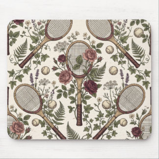 Vintage Botanical Tennis マウスパッド