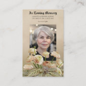 Vintage Botanical Tribute Prayer Card 名刺 (正面)