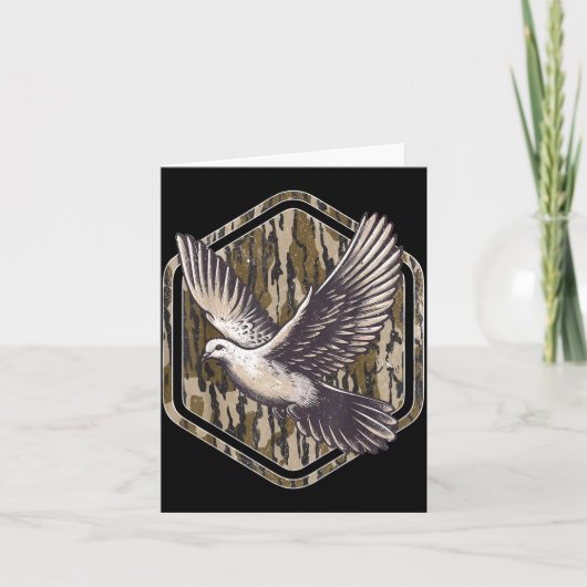 Vintage Bottomland Camo Dove Hunting Season Hunter カード (正面)